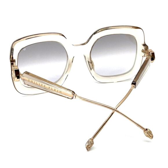New! PHILIPP PLEIN Sunglasses Queen SPP065S Col.6Y1G, Authentic - Picture 12 of 13